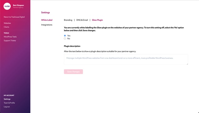 you can white label our plugin name to match that of your partner agency