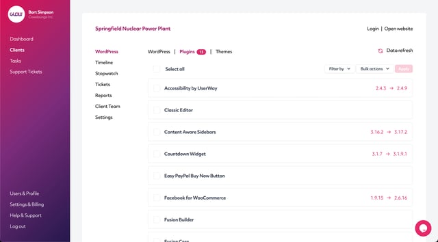 manage multiple wordpress sites with glow, delete a plugin part 1