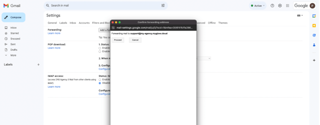 glow support ticket system gmail forwarding part 3