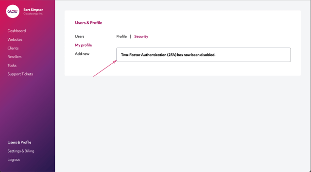 manage multiple wordpress sites with glow - disable 2FA - part 5